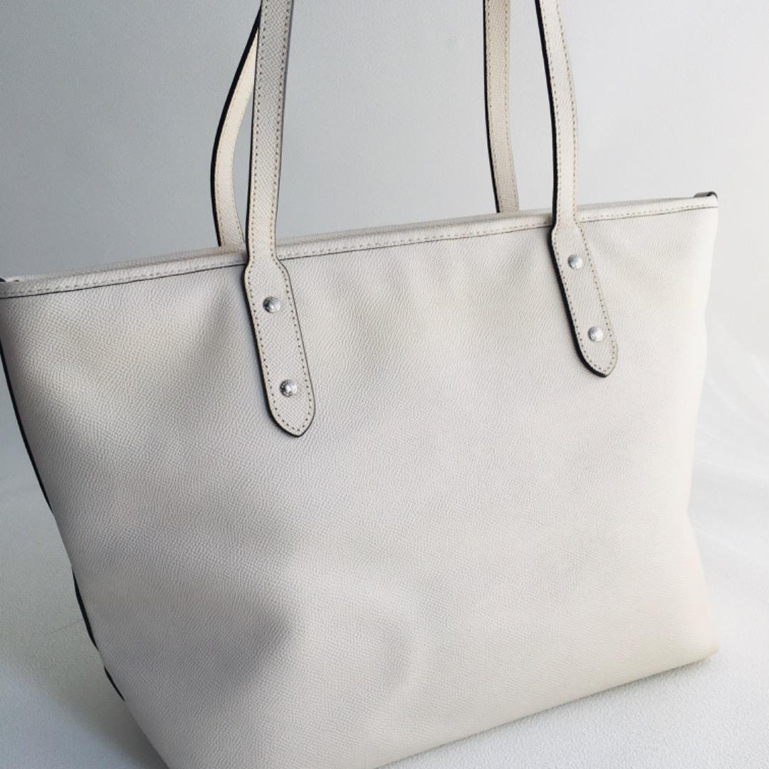 COACH スター ビジュー スタッズ レザー トートバッグ A4収納可能Ω