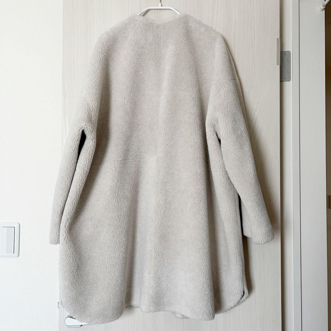 美品☆ Mila Owen ミラオーウェン ノーカラーボアコート | contifarma.pe