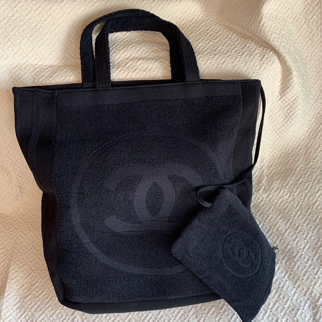 CHANEL パイル地 ビッグトートバッグ レア品 ユニセックス