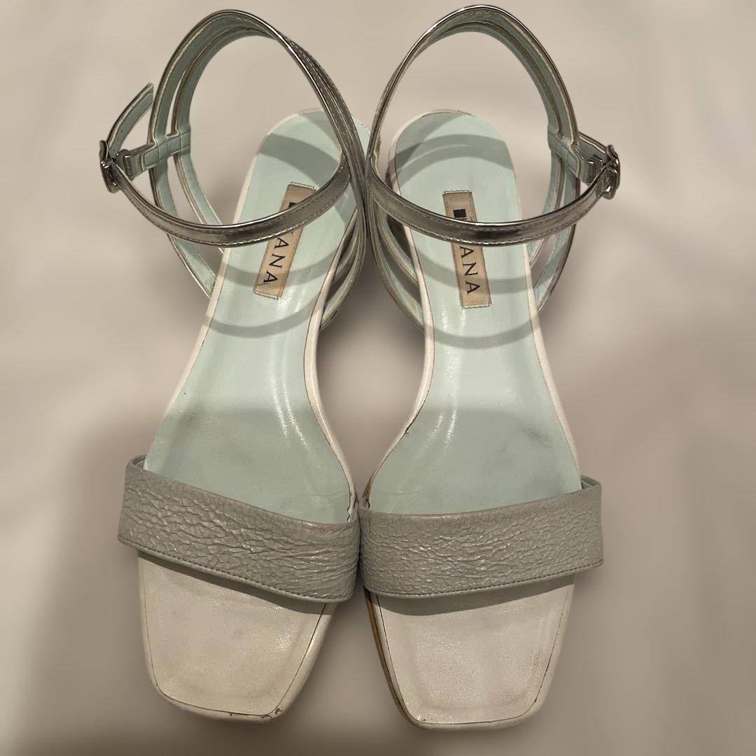 中古・古着通販】DIANA (ダイアナ) ストラップサンダル シルバー