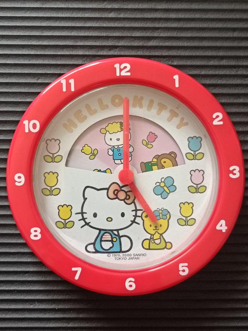 サンリオ HELLO KITTY キティちゃん 掛け時計 2000年 平成レトロ