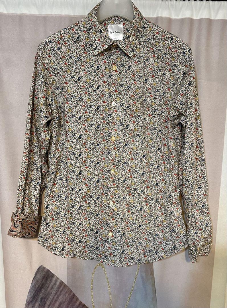 ポールスミス LIBERTY PRINT ペイズリー フローラル 花柄シャツ