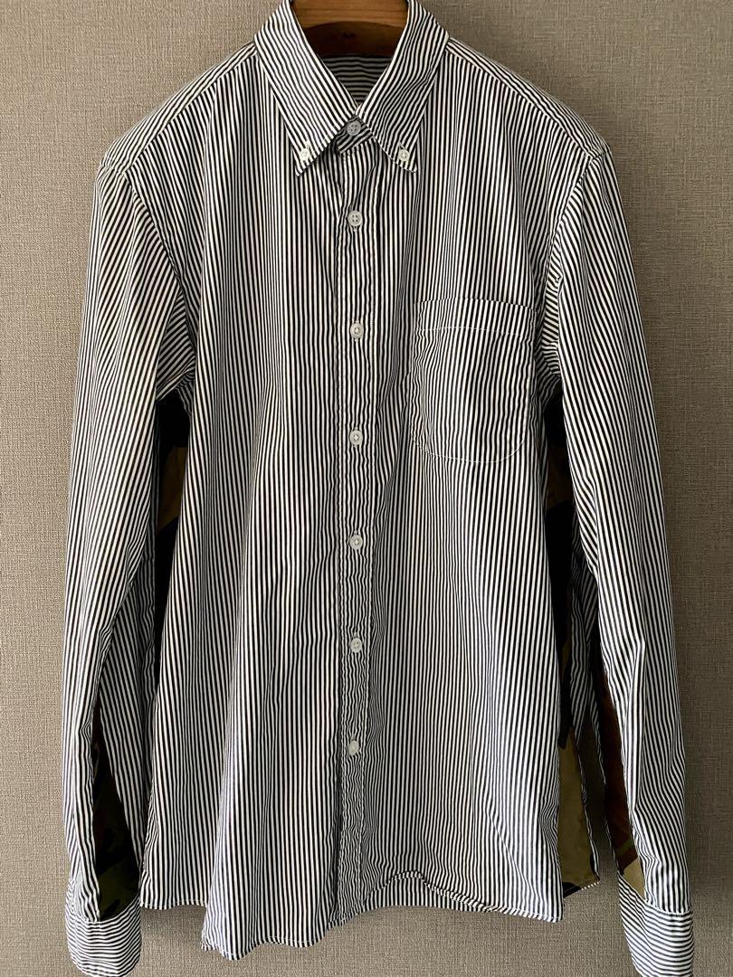 SOPHNET. CAMOUFLAGE TAPE LINE B.D SHIRT