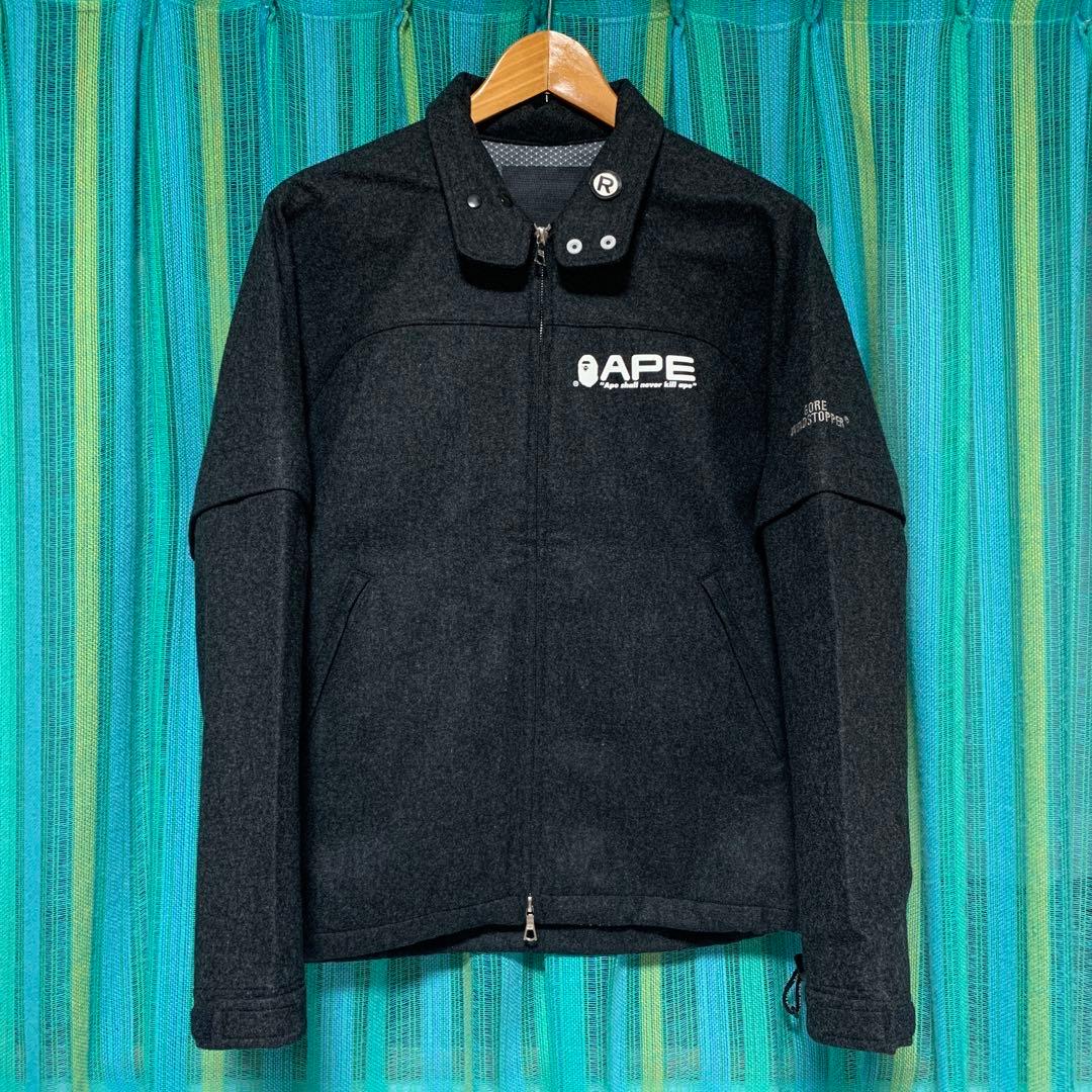 A BATHING APE コーチジャケット ウール メルトン エイプS・A BATHING APE