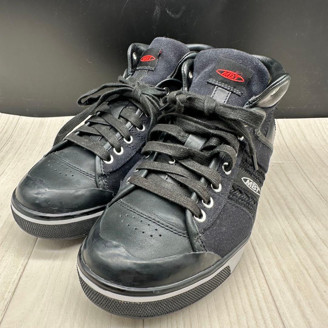 【美品】MBT エムビーティー 26 レザー ブラック スニーカー