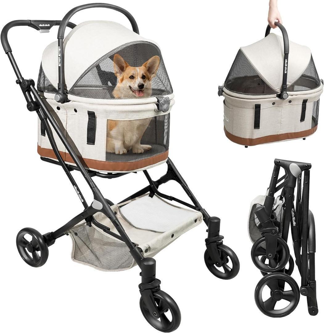 ペットカート 分離型 折りたたみ 猫犬兼用 ペットキャリーカート 軽量