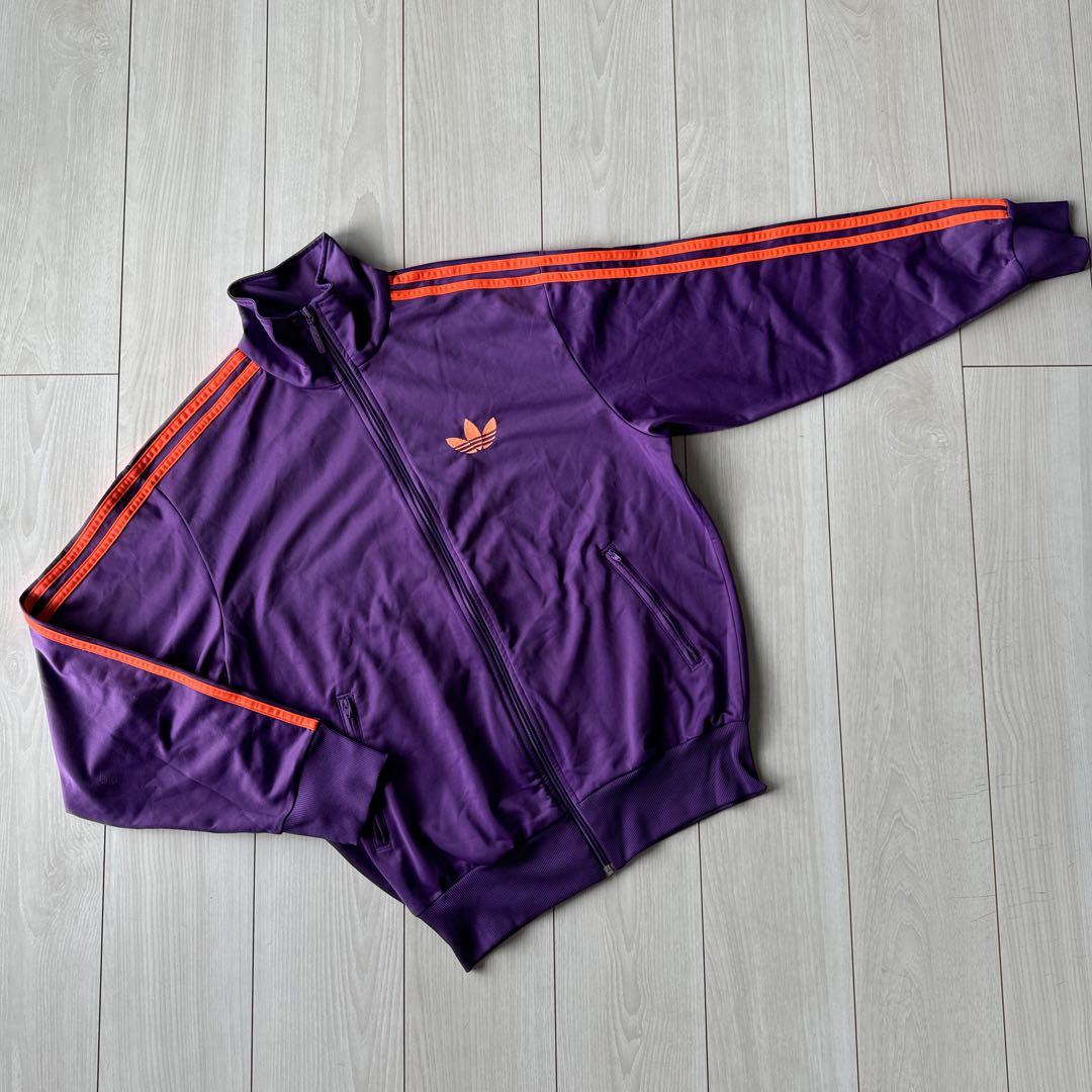 adidas originals ジャージ セットアップ パープル