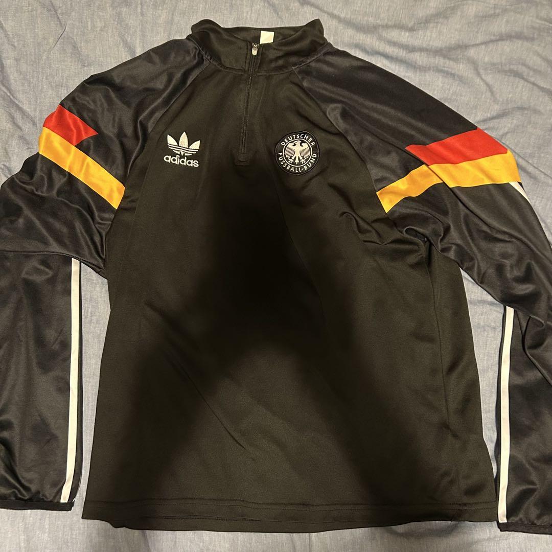 値下げ⭕️adidas ドイツ代表 公式スポーツウェア 上下セット ブラック XL