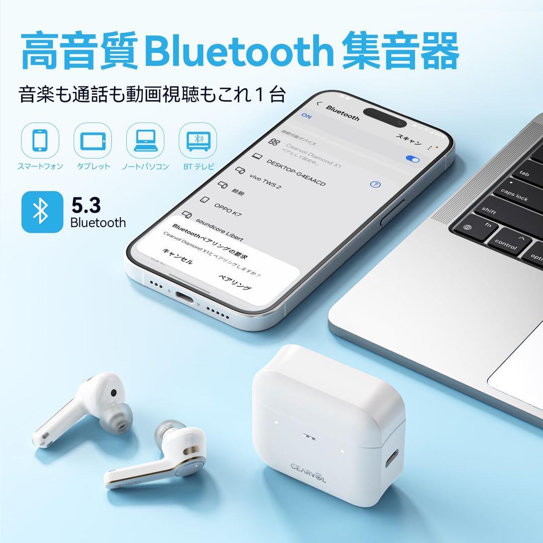 Cearvol 集音器 Bluetooth5.3 高齢者向け 36時間使用可能