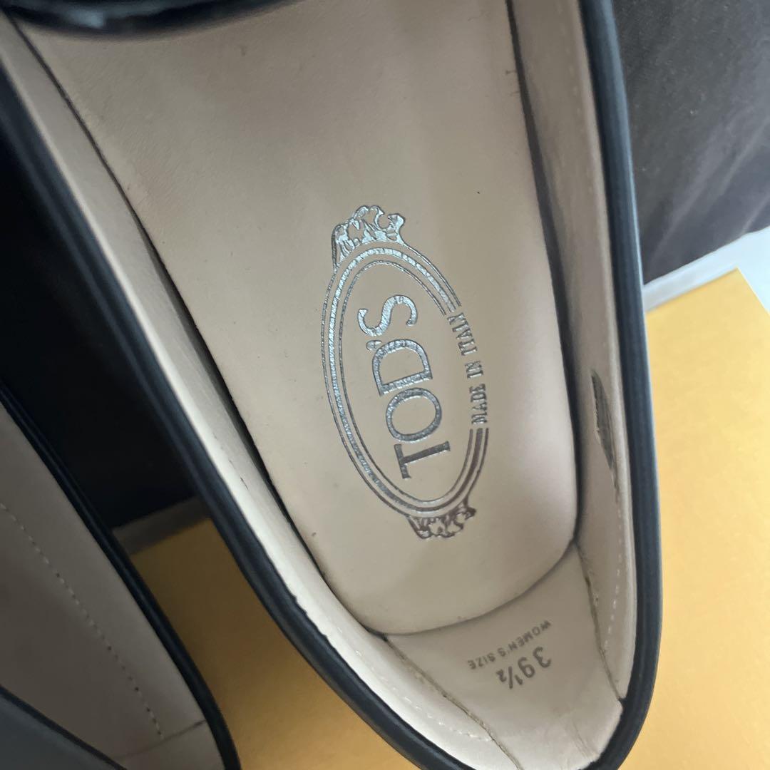 【新品】TOD'S トッズ ローファー モカシン ダブルT 39.5 25.5