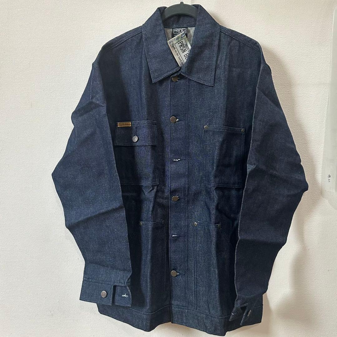 ノンウォッシュ PRISONBLUES デニムジャケットSMサイズM Prison Blue