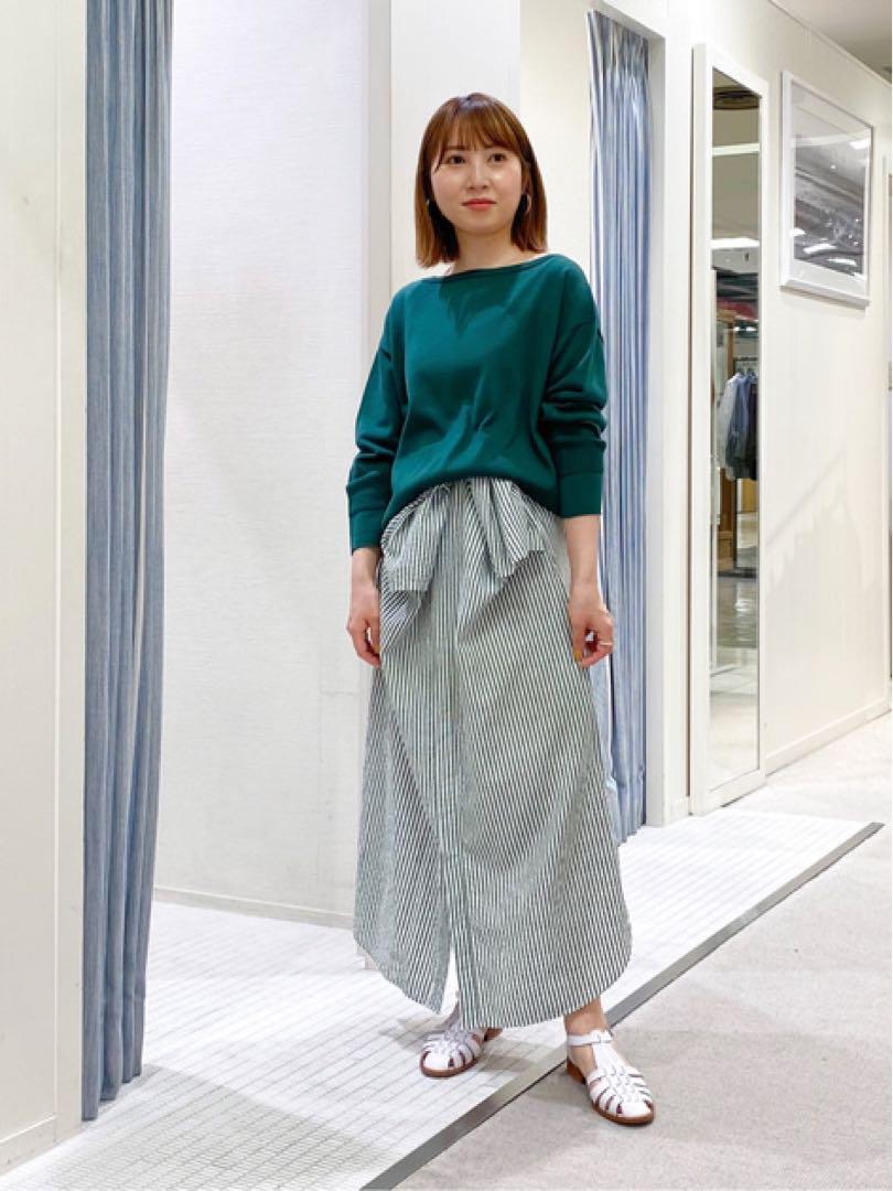 【新品タグ付】手洗可GALERIE VIEボートネックニット ブルー¥23100