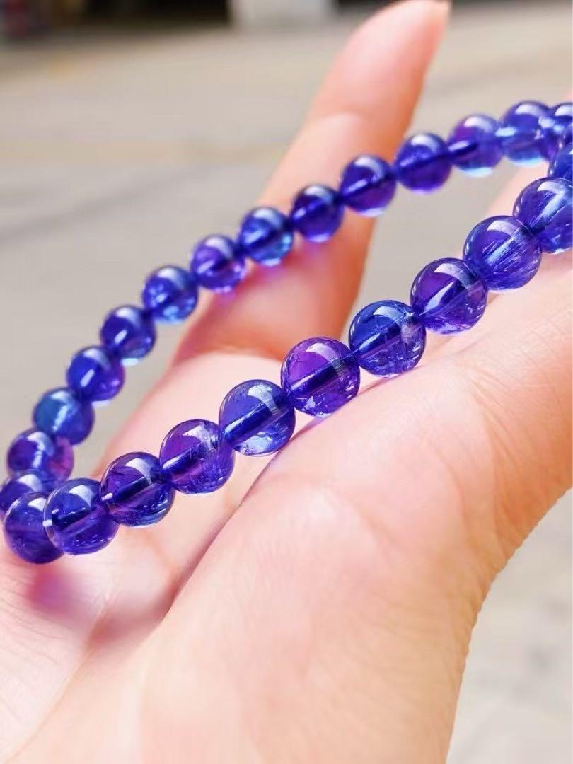 ⭐︎【極上品】天然 タンザナイトブレスレット 7.2mm