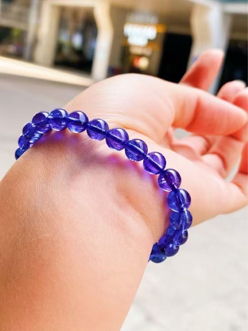 ⭐︎【極上品】天然 タンザナイトブレスレット 7.2mm