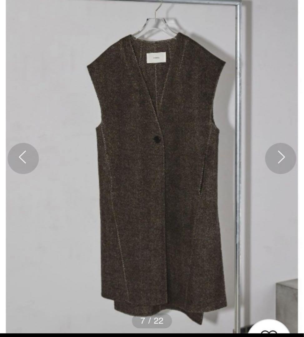 todayful Wool Rever Vest ウールリバーベスト todayful Wool Rever Vest ウールリバーベスト