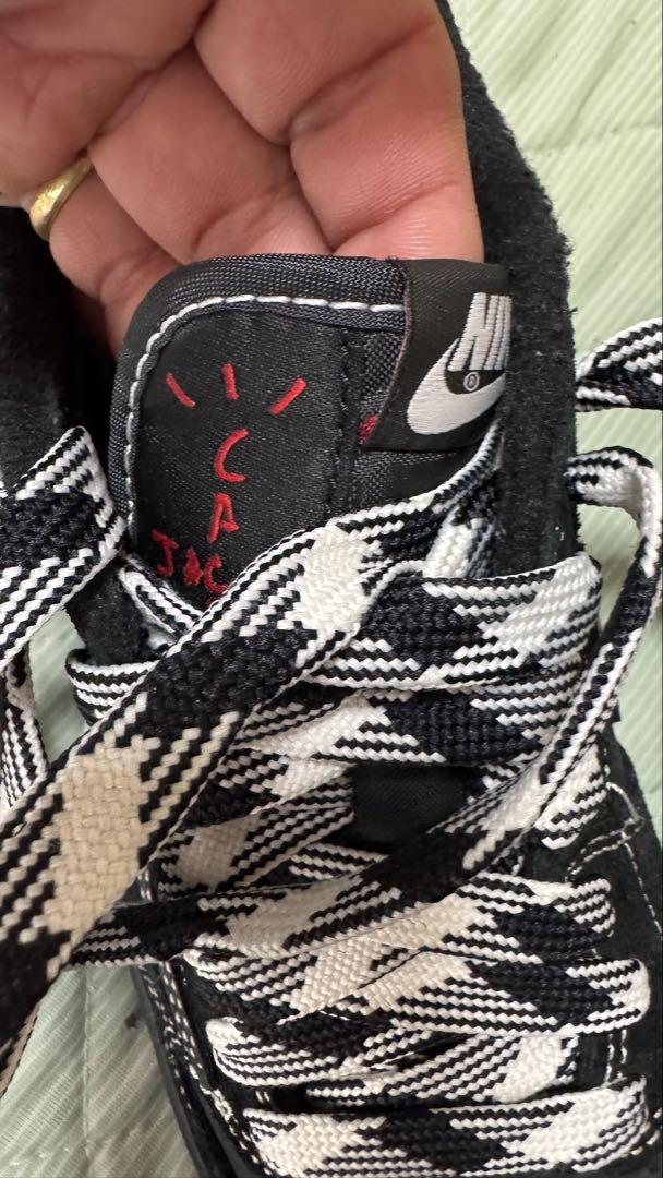 靴 TravisScott Air Jordan1LOW BLACKPhantom
