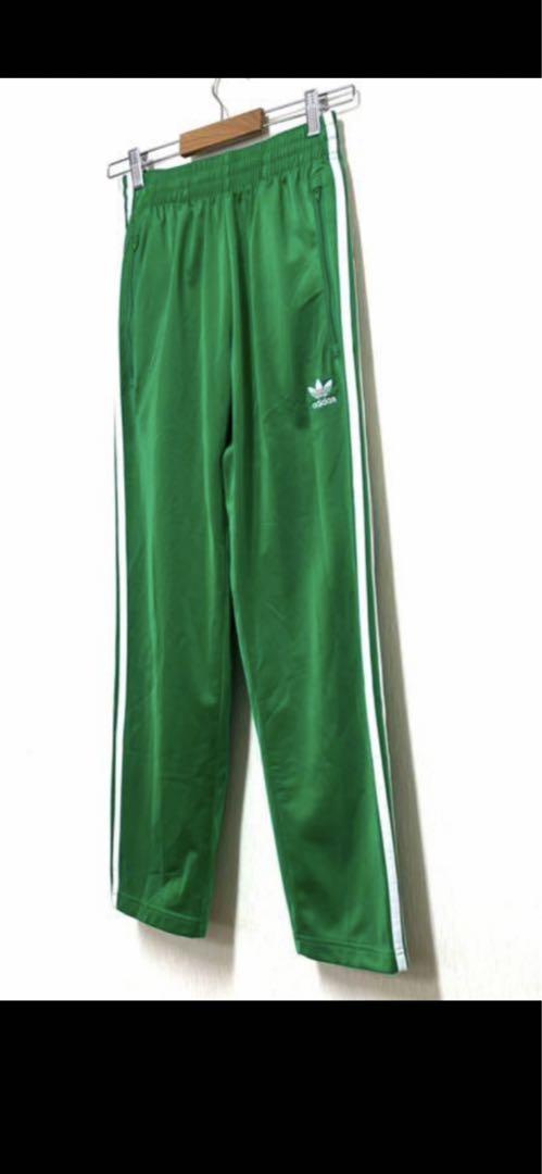 美品 adidas アディダス ファイヤーバード トラックパンツ グリーン
