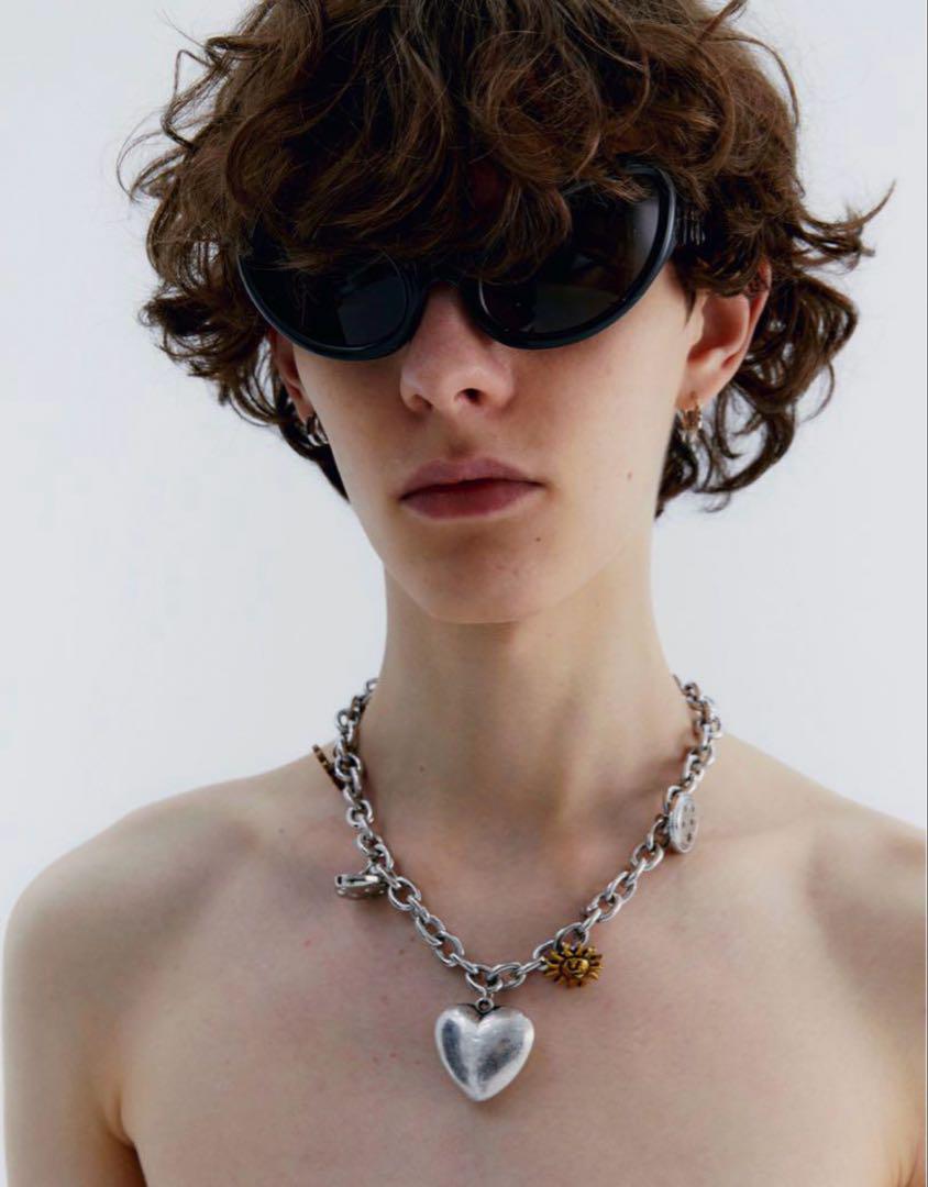 delivery Heart chain necklace ネックレス