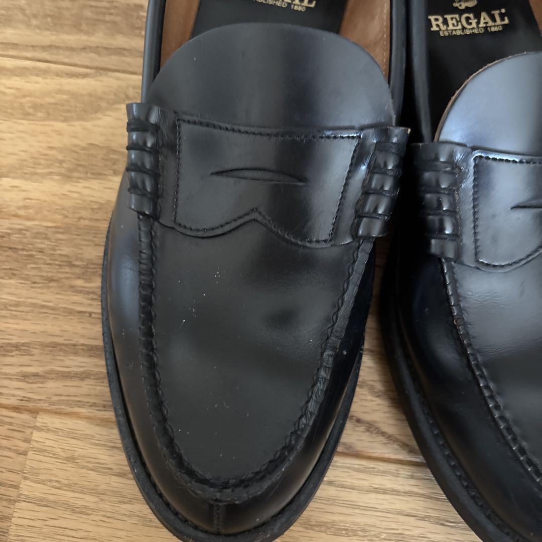 REGAL 黒 レザー ローファー