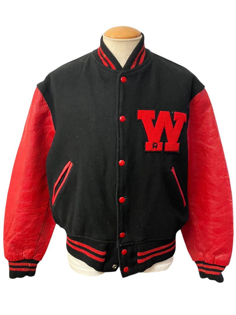 Vintage 90s Diesel レザースタジャン バーシティジャケット本革