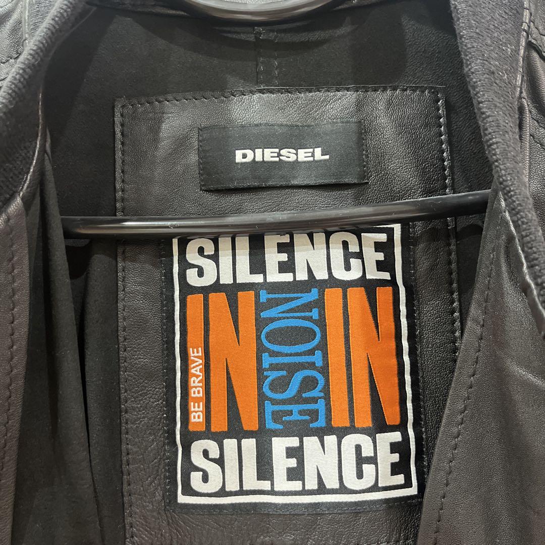 DIESEL 新品ブラックレザージャケット