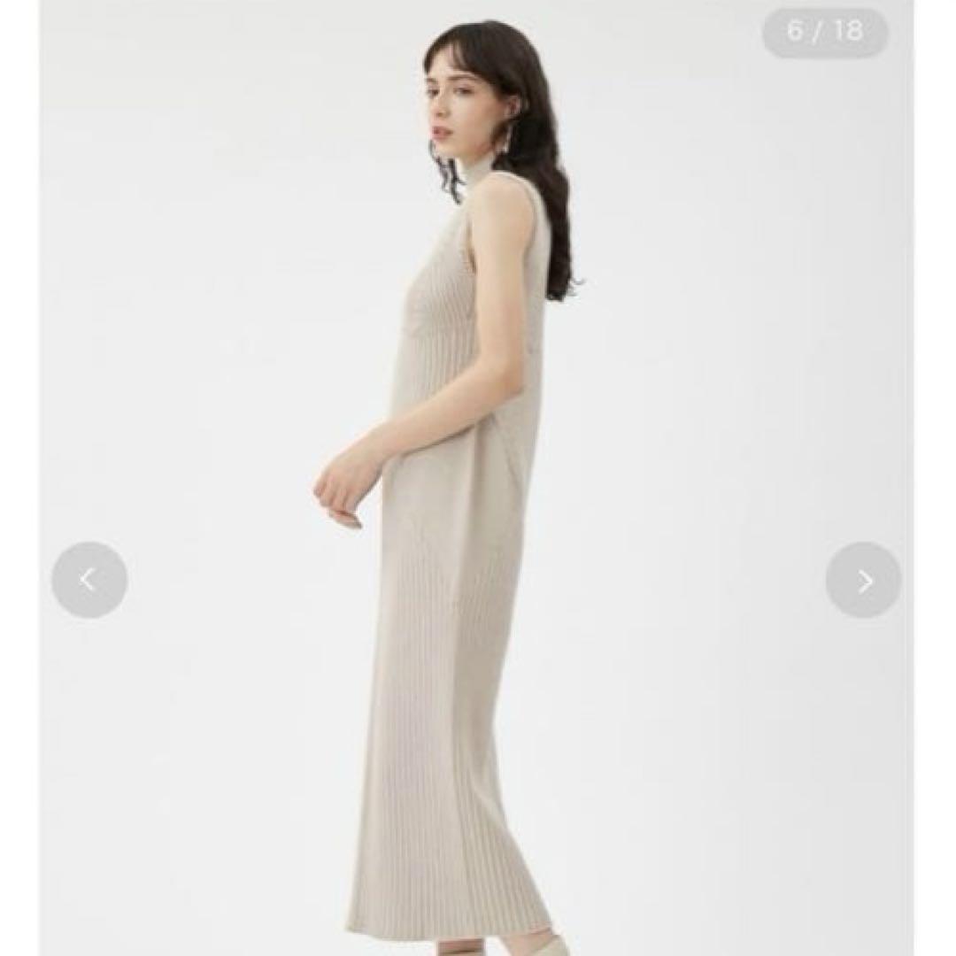 新品タグ付き✨ロングワンピース ワイドリブホールワンピース