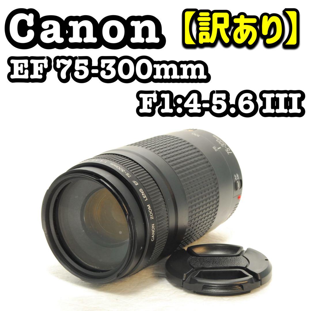 【やや訳あり】Canon EF 75-300mm III USM 望遠レンズ