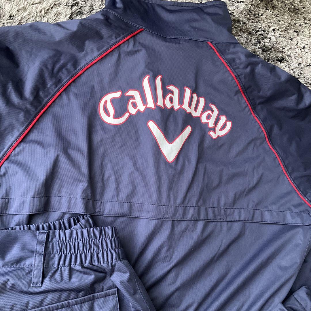 Callaway ネイビー レインウェア 上下セット - メルカリ