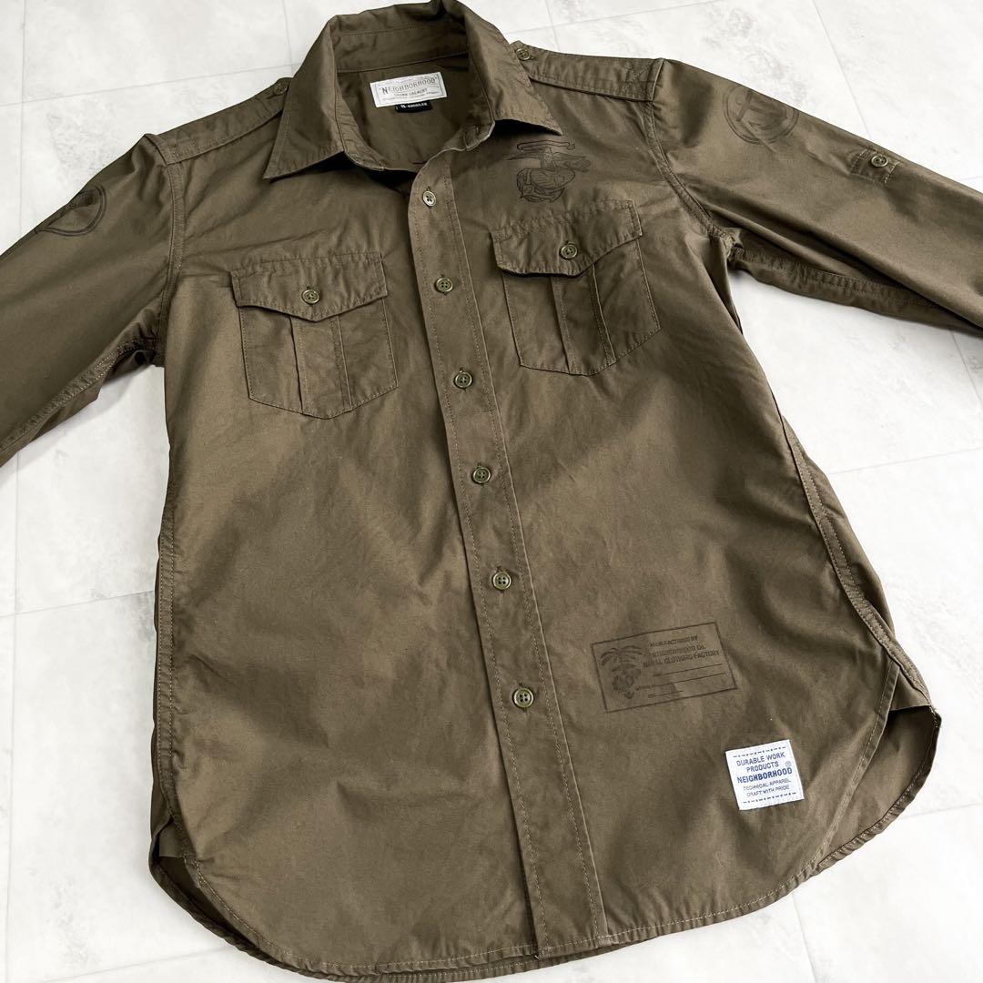 『NEIGHBORHOOD』OFFICER SHIRT／長袖／S