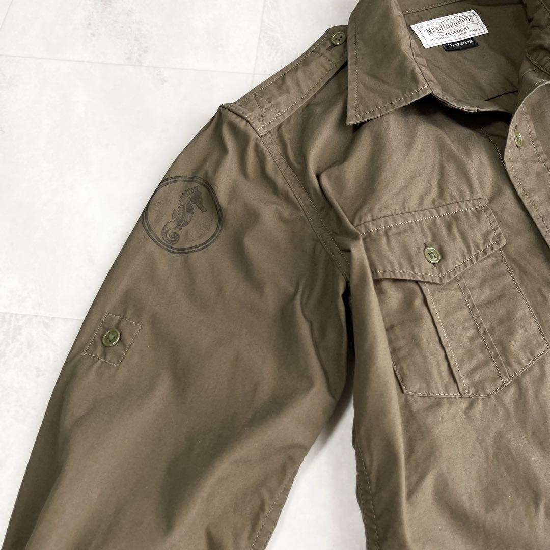 『NEIGHBORHOOD』OFFICER SHIRT／長袖／S