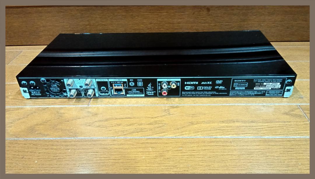 SONY ブルーレイレコーダー W録 外付けHDD対応 動作保証品