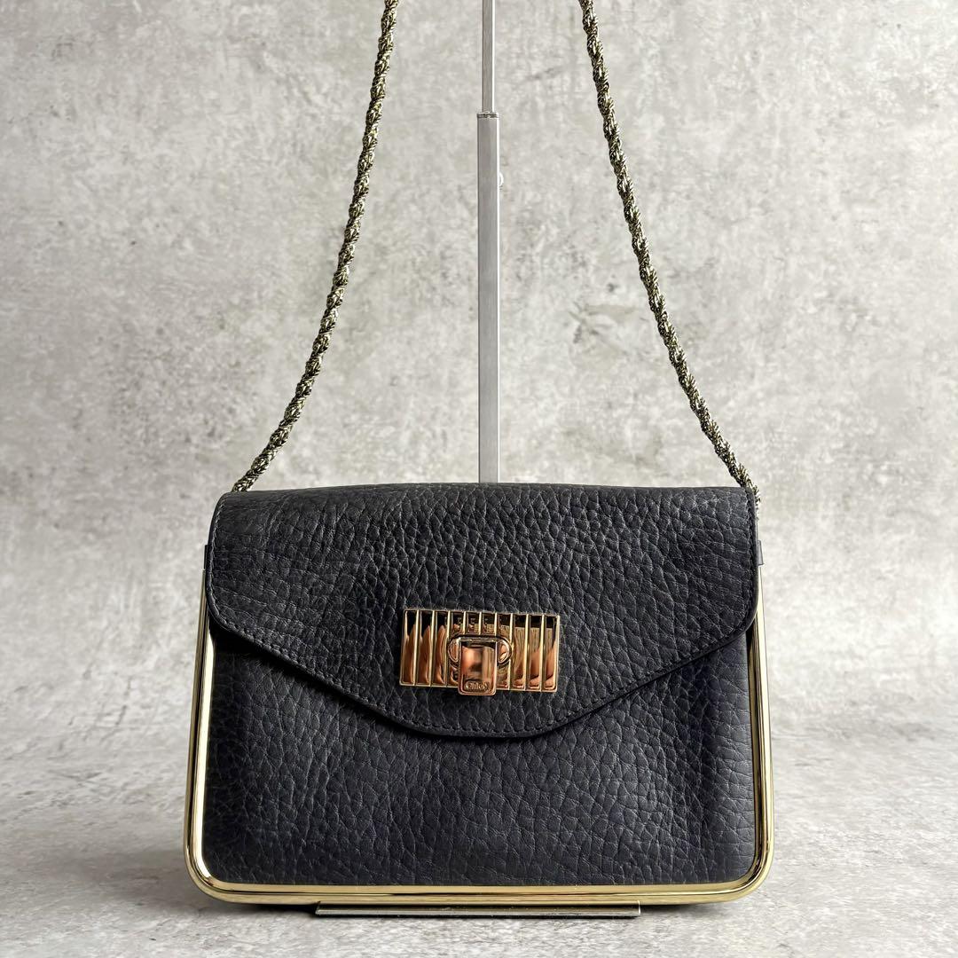 極美品】Chloe サリー チェーン ショルダーバッグ クロスボディ