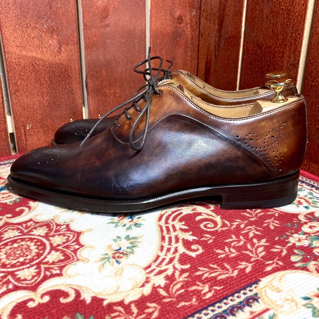 美品]MAGNANNI ホールカット メダリオン ブラウン 38 - メルカリ
