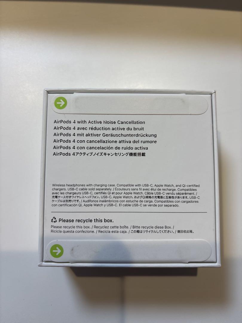純正品AirPods 4 MXP93J/A （アクティブノイズキャンセリング搭載
