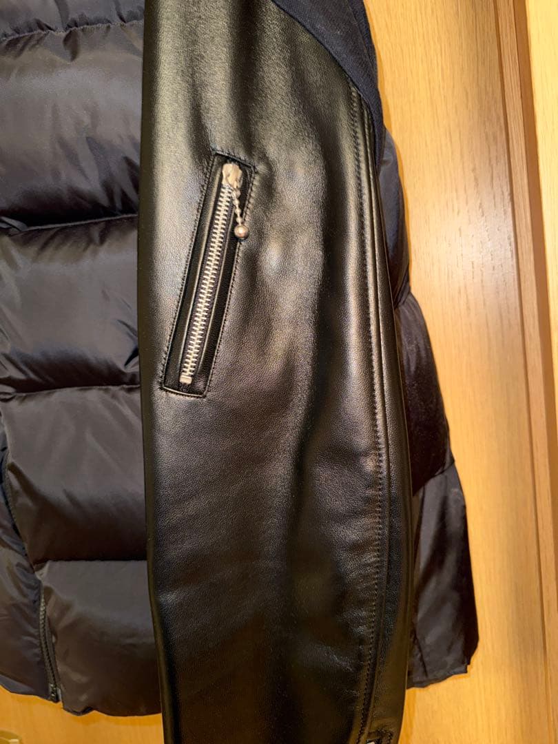 UNDERCOVER アンダーカバー 袖レザー ダウン ジャケット 極美品 UNDERCOVER アンダーカバー 袖レザー ダウン ジャケット 極美品