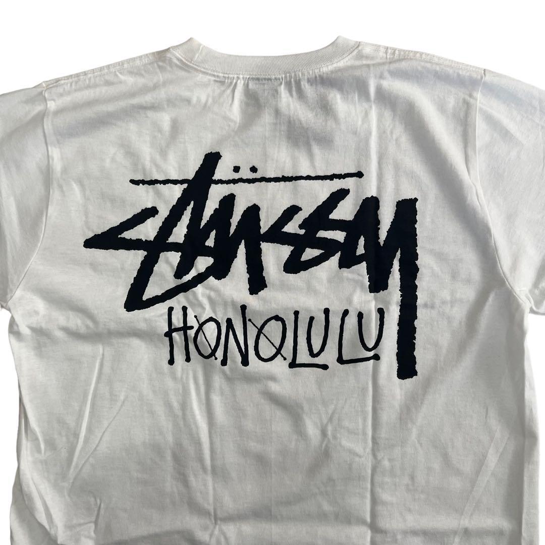 【新品タグ】stussy Honolulu ハワイ限定品　長袖　サイズXL　白
