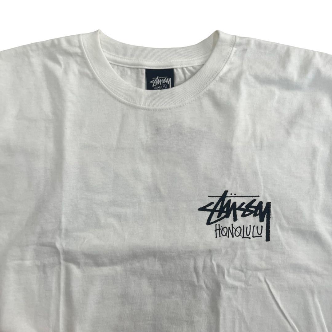 【新品タグ】stussy Honolulu ハワイ限定品　長袖　サイズXL　白