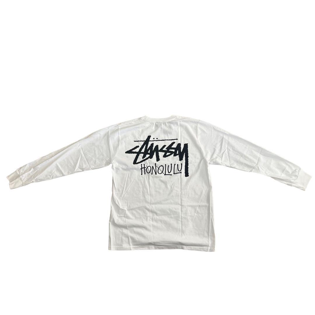 【新品タグ】stussy Honolulu ハワイ限定品　長袖　サイズXL　白