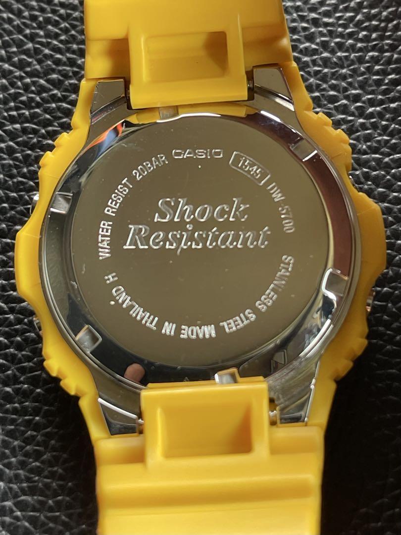 CASIO G-SHOCK DW-5700 復刻イエロー　スティング