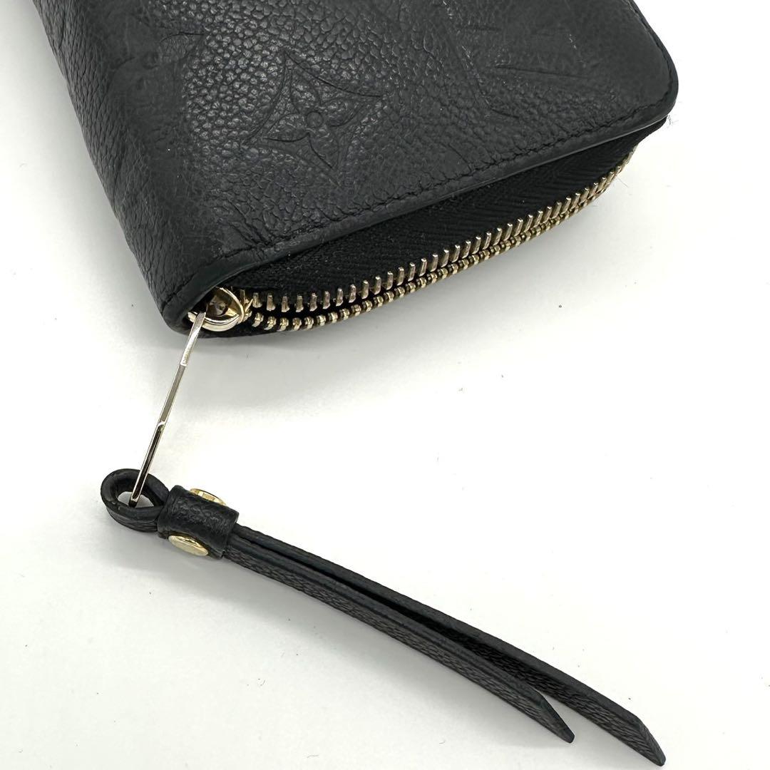 Louis Vuitton ブラック 長財布 モノグラム・アンプラント レザー