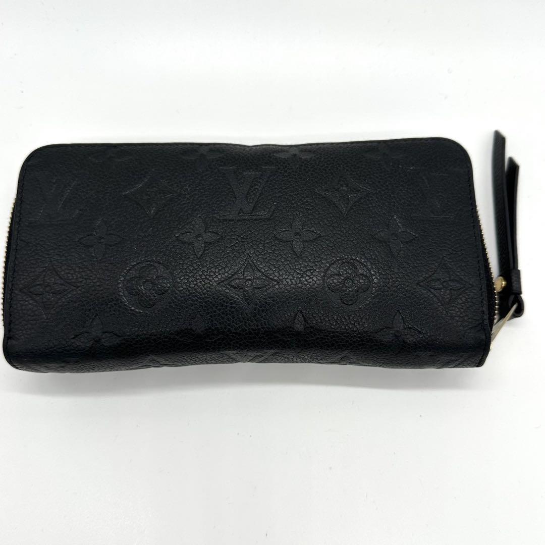 Louis Vuitton ブラック 長財布 モノグラム・アンプラント レザー