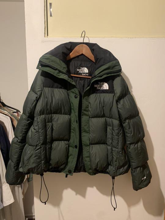 VIP【関税送料無料】希少 SACAI GREEN GREY CASUAL JACKET sacai×NORTH FACE ノースフェイス