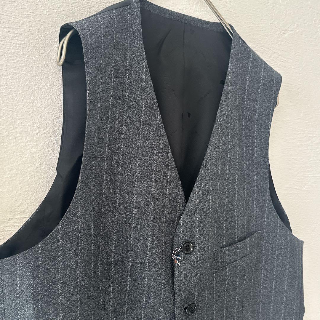 落ち着いた雰囲気❤TAKEO KIKUCHI チョークストライプベスト L 落ち着いた雰囲気❤TAKEO KIKUCHI チョークストライプベスト L