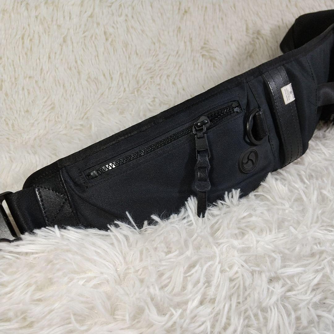 美品　AS2OV(アッソブ)ボディバッグ　バリスティックナイロン　ブラック　黒