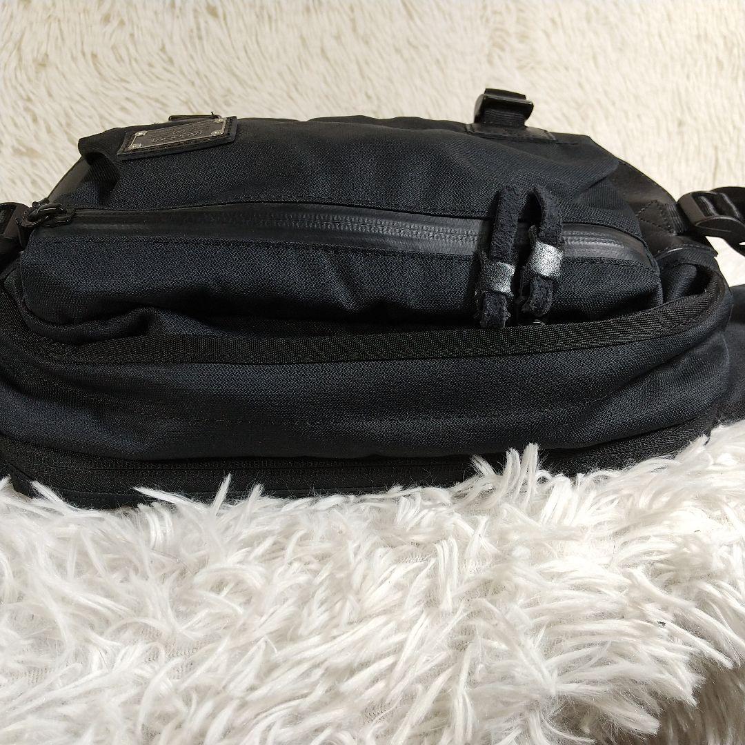 美品　AS2OV(アッソブ)ボディバッグ　バリスティックナイロン　ブラック　黒