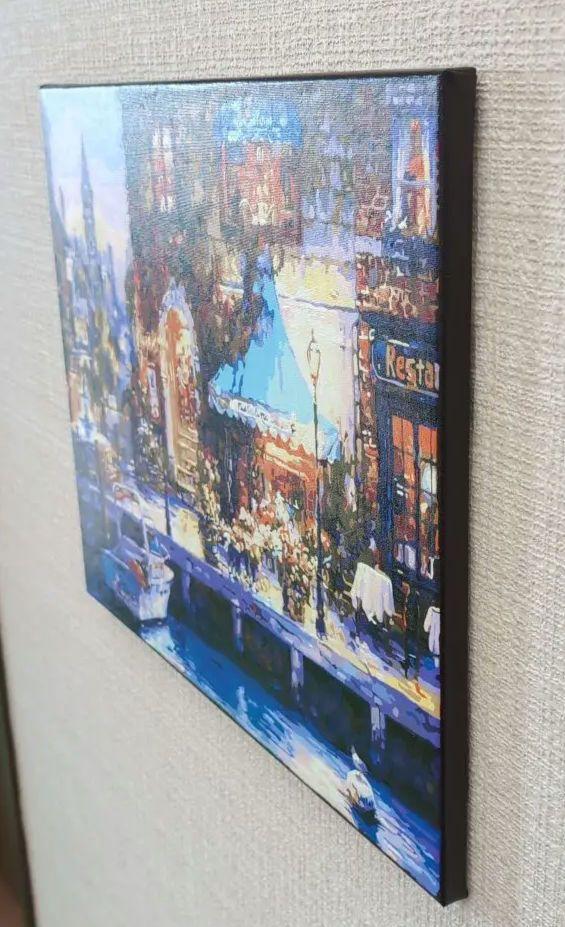 風景画 アクリル画 キャンバス 絵画 40cm×50cm 複製画