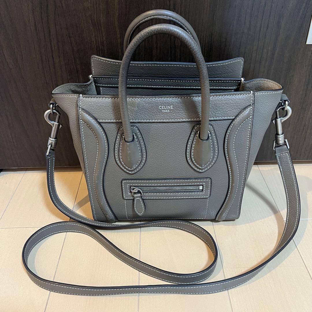 CELINE セリーヌ ラゲージ ナノ ドラムドカーフスキン