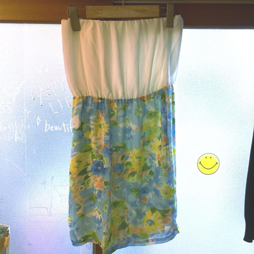 ハニークリーパー 花柄ハイウェストワンピース