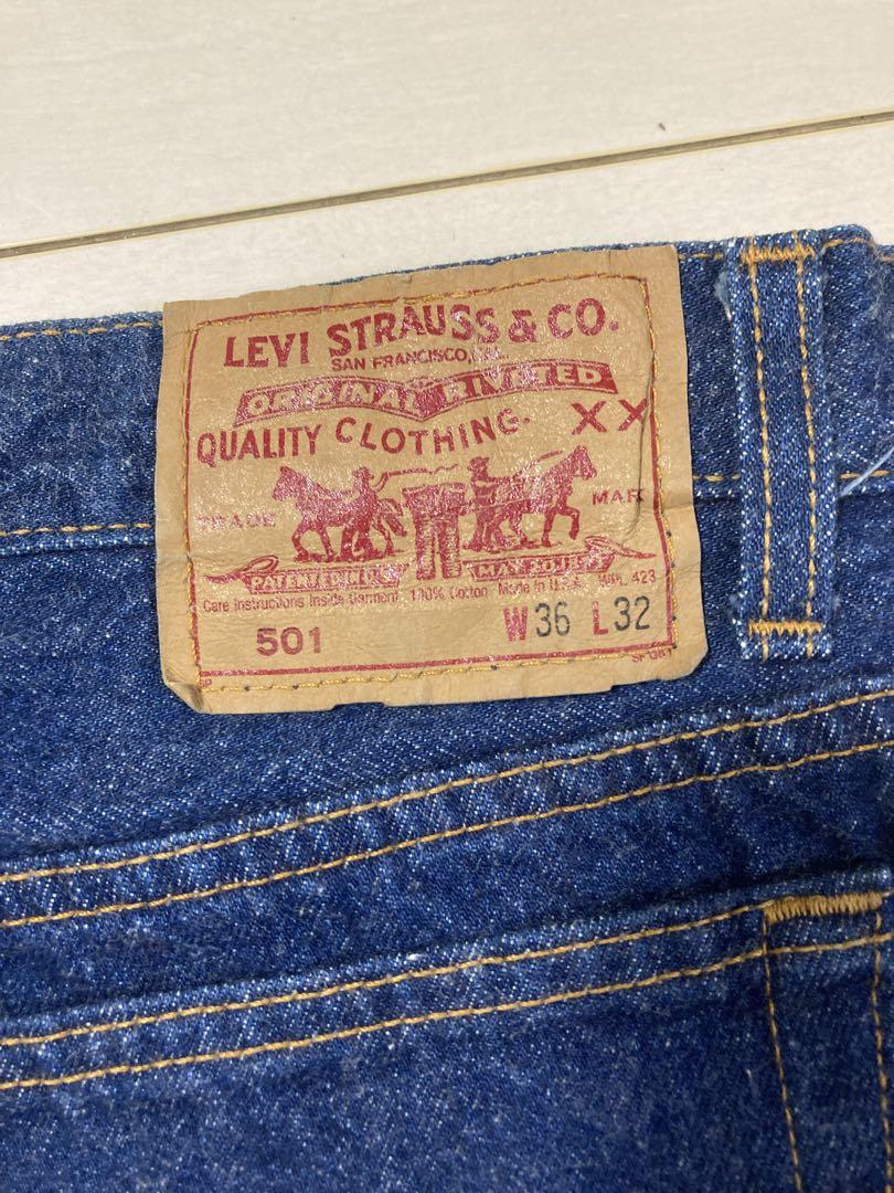 た*っ様 リーバイス　Levi's　501 90s USA 濃紺　W36 毛羽立