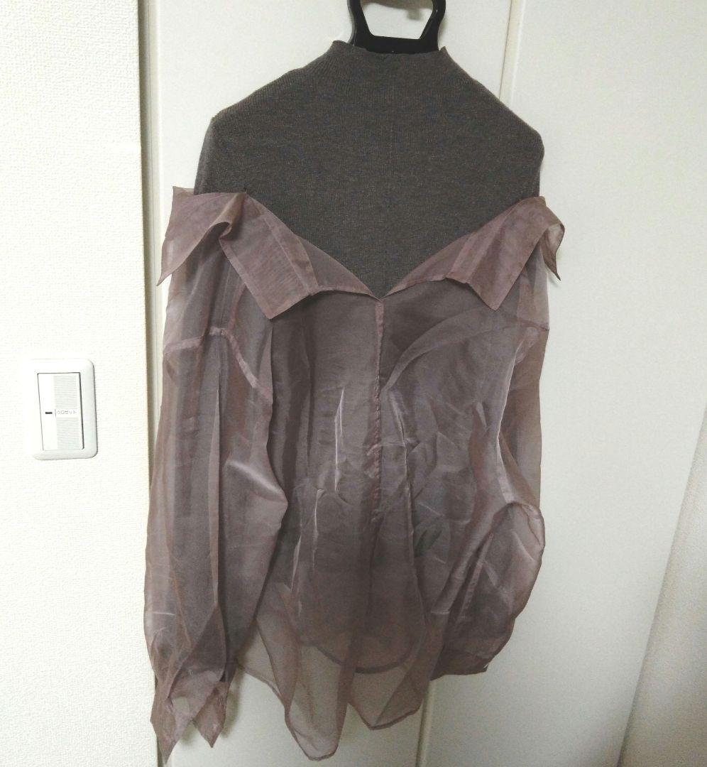 新品・未使用】FRAY I.D シャツレイヤードハイネックニット